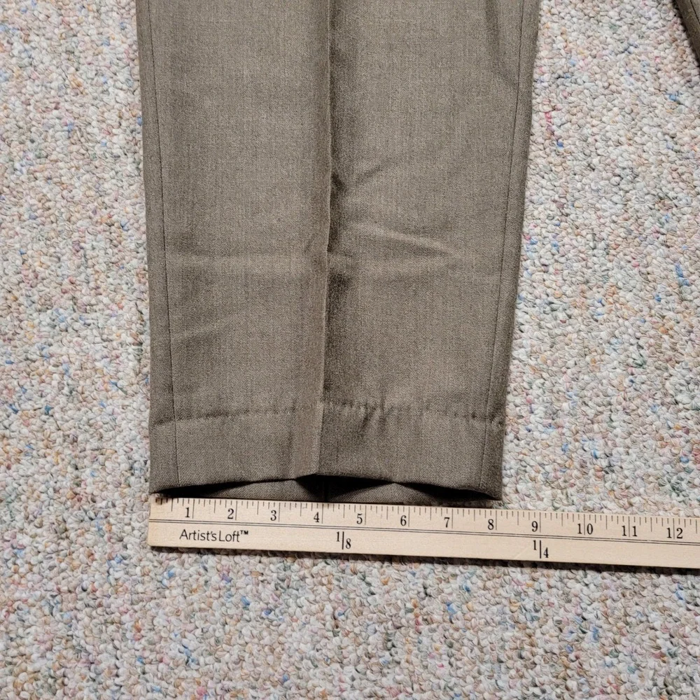 L.L. Bean Dress Pants Men 36x30 Brown Tan‎ Wool Classic Fit Chinos Trousers VTG